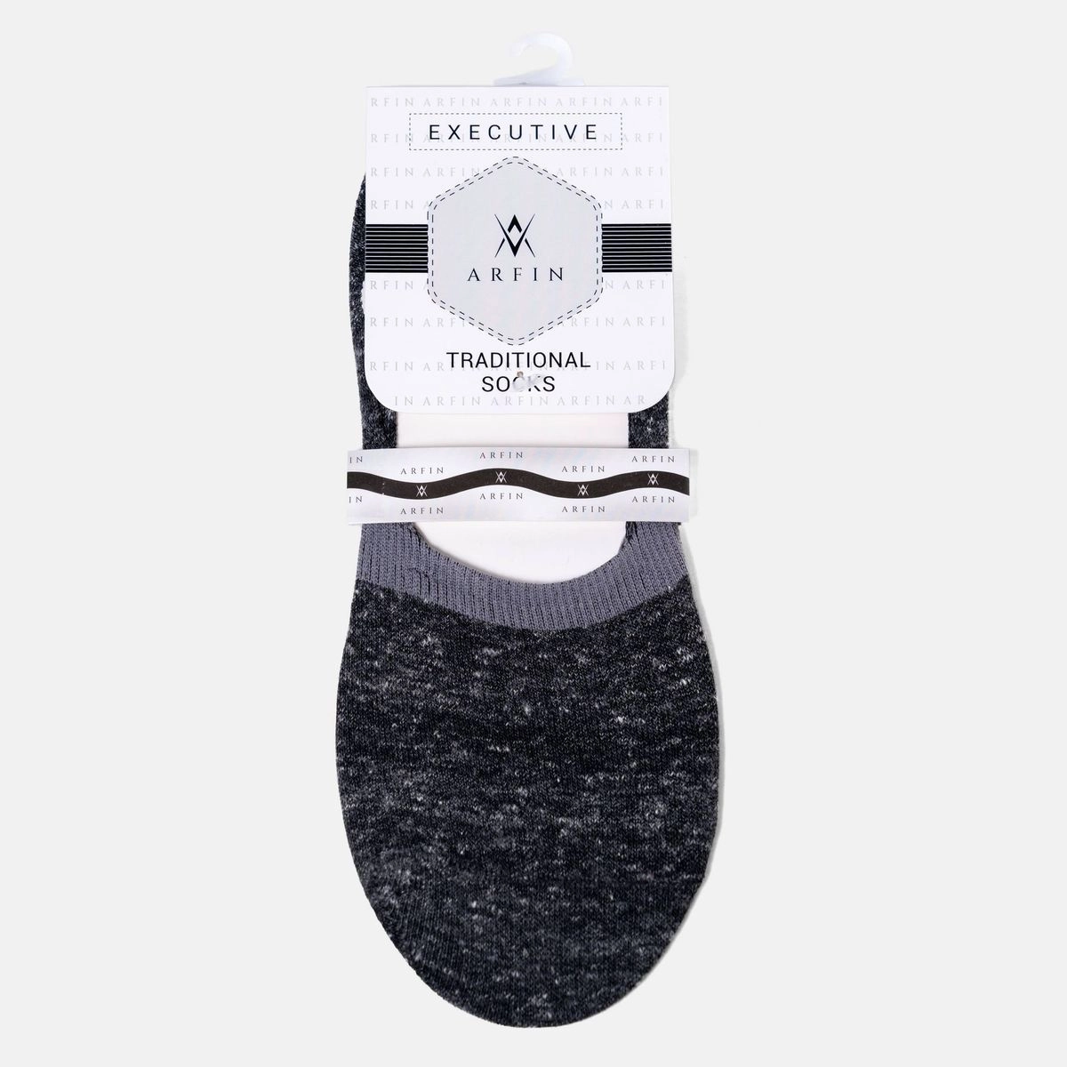 Paint Design Loafer Socks Black