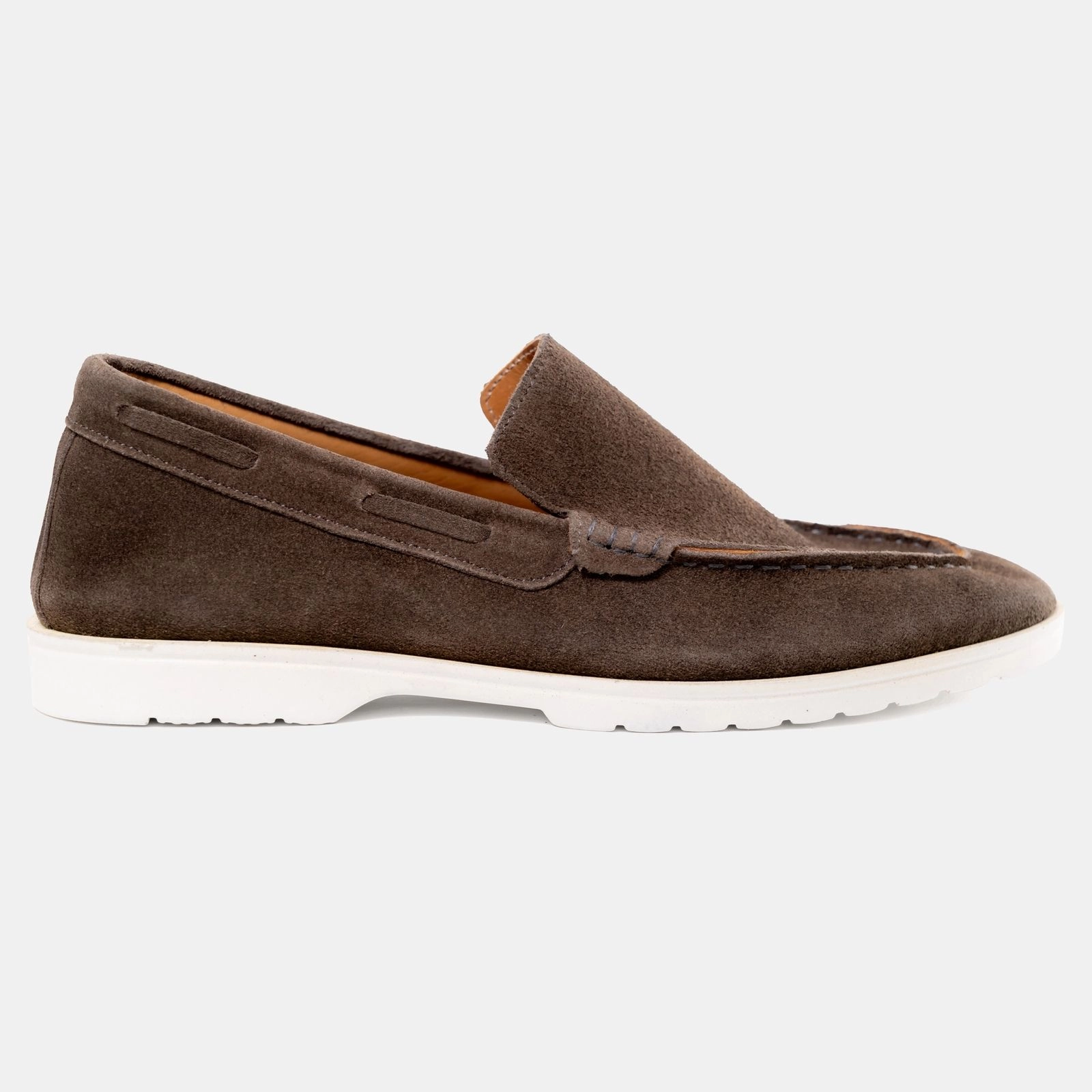 Lightweight Olive Suede Comfy Loafer