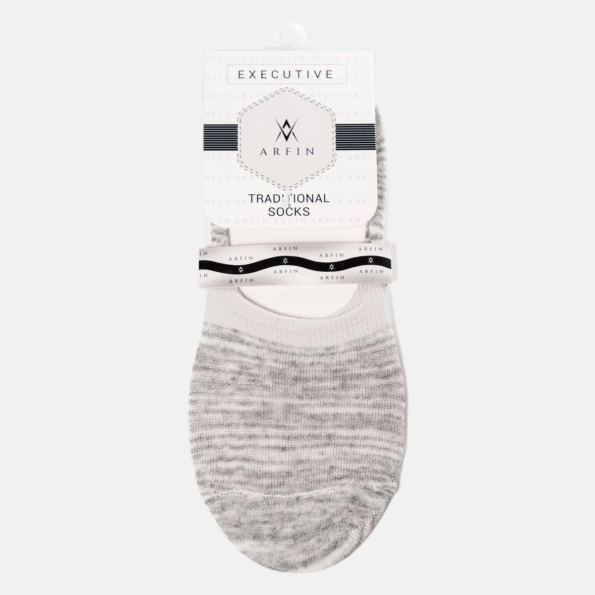 Paint Design Loafer Socks White