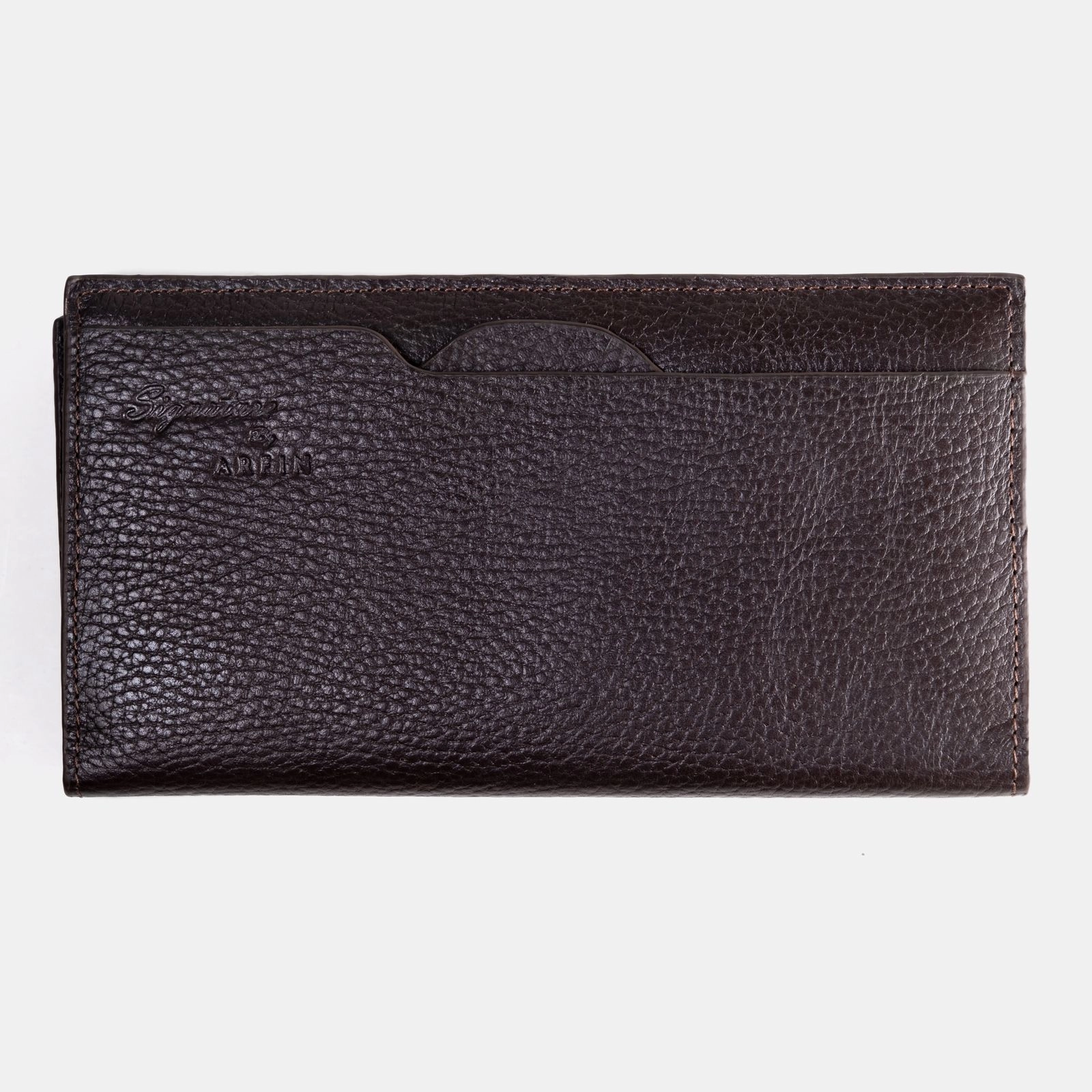 Antique Brown Multipurpose Long Wallet