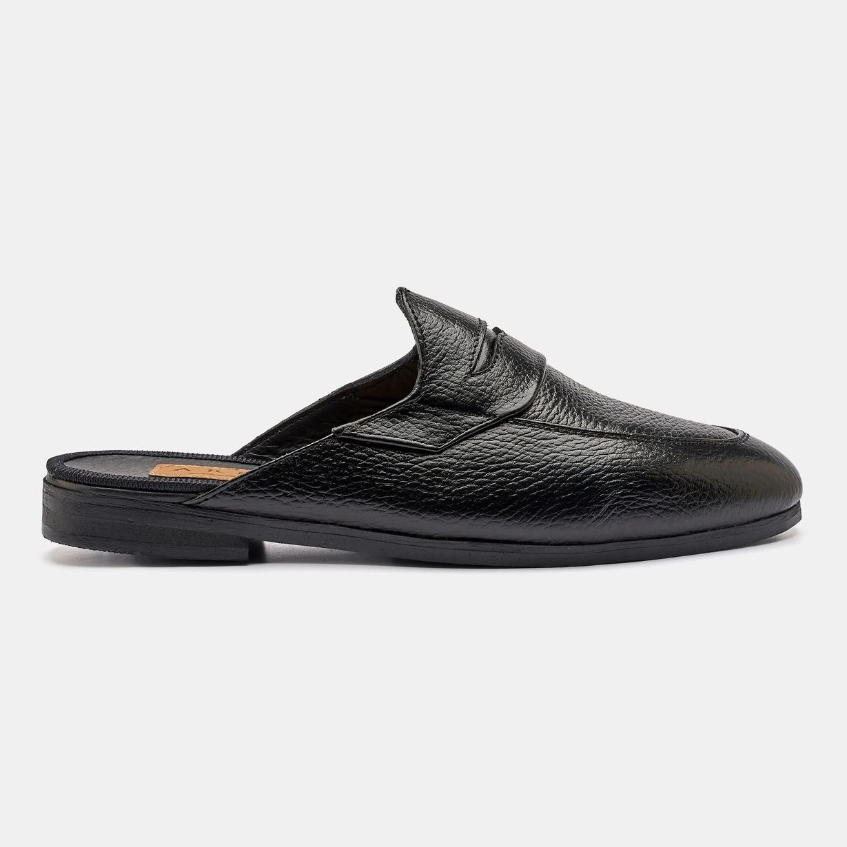 Black Penny Half Shoe