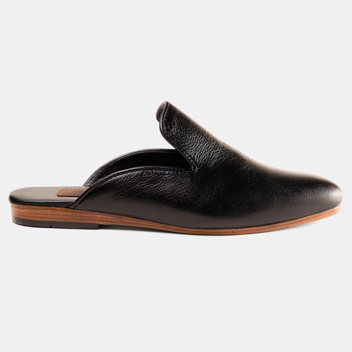 Plain Leather Half Shoe
