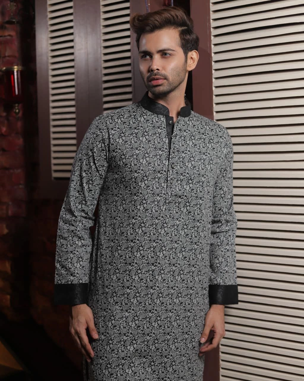The Black & White Paisley