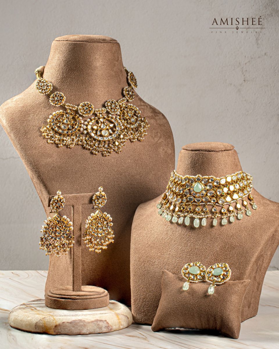 Image of Crescent Necklaces and Drop Earrings