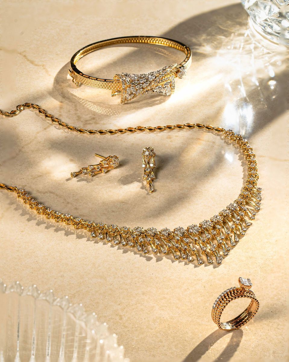 Image of Graceful Necklace, Earrings, Ring and Bracelet