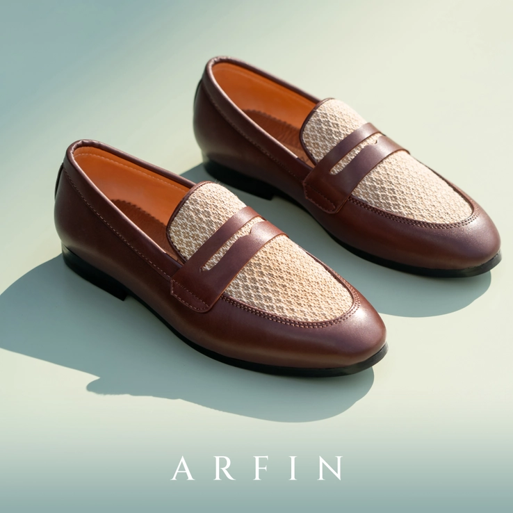 Jute Mix Cocoa Penny Loafer Regular Sole Image