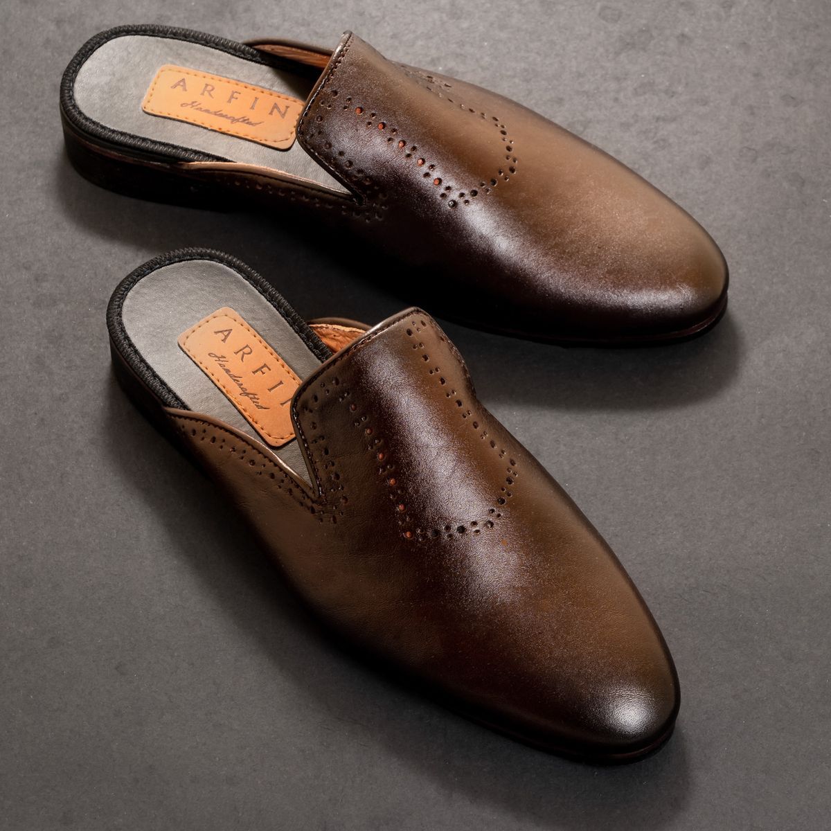 Leather Punch Half Shoe Image