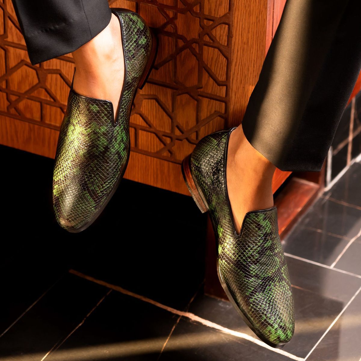 Green Dice Loafer Image