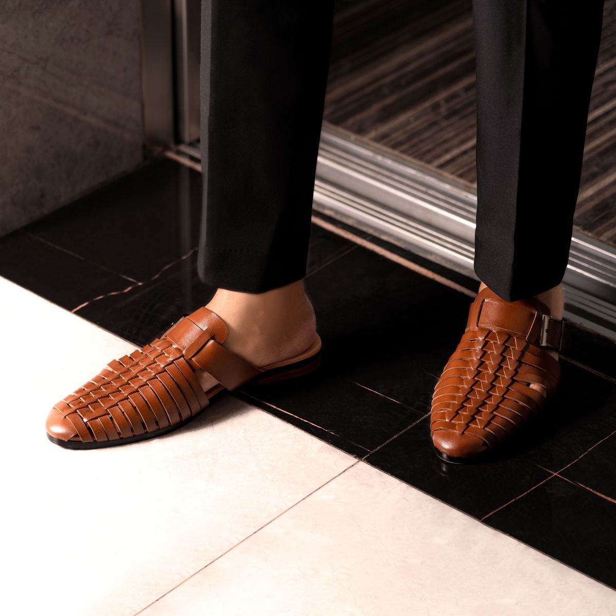 Braided Half Shoe with Buckle Image