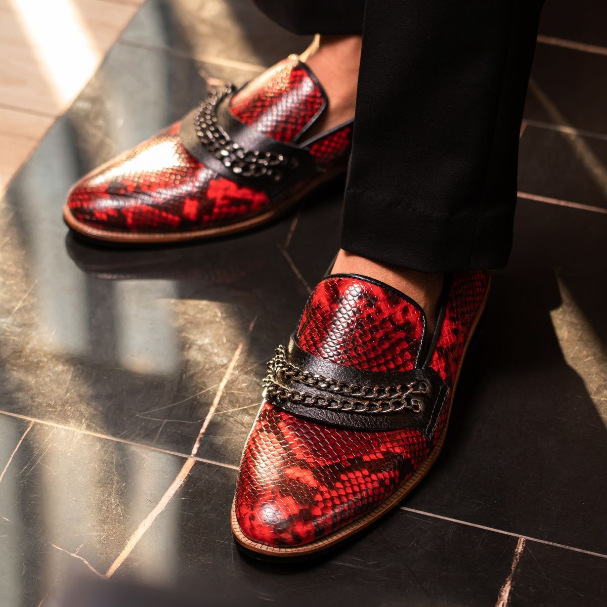 Red Chain Loafer Image