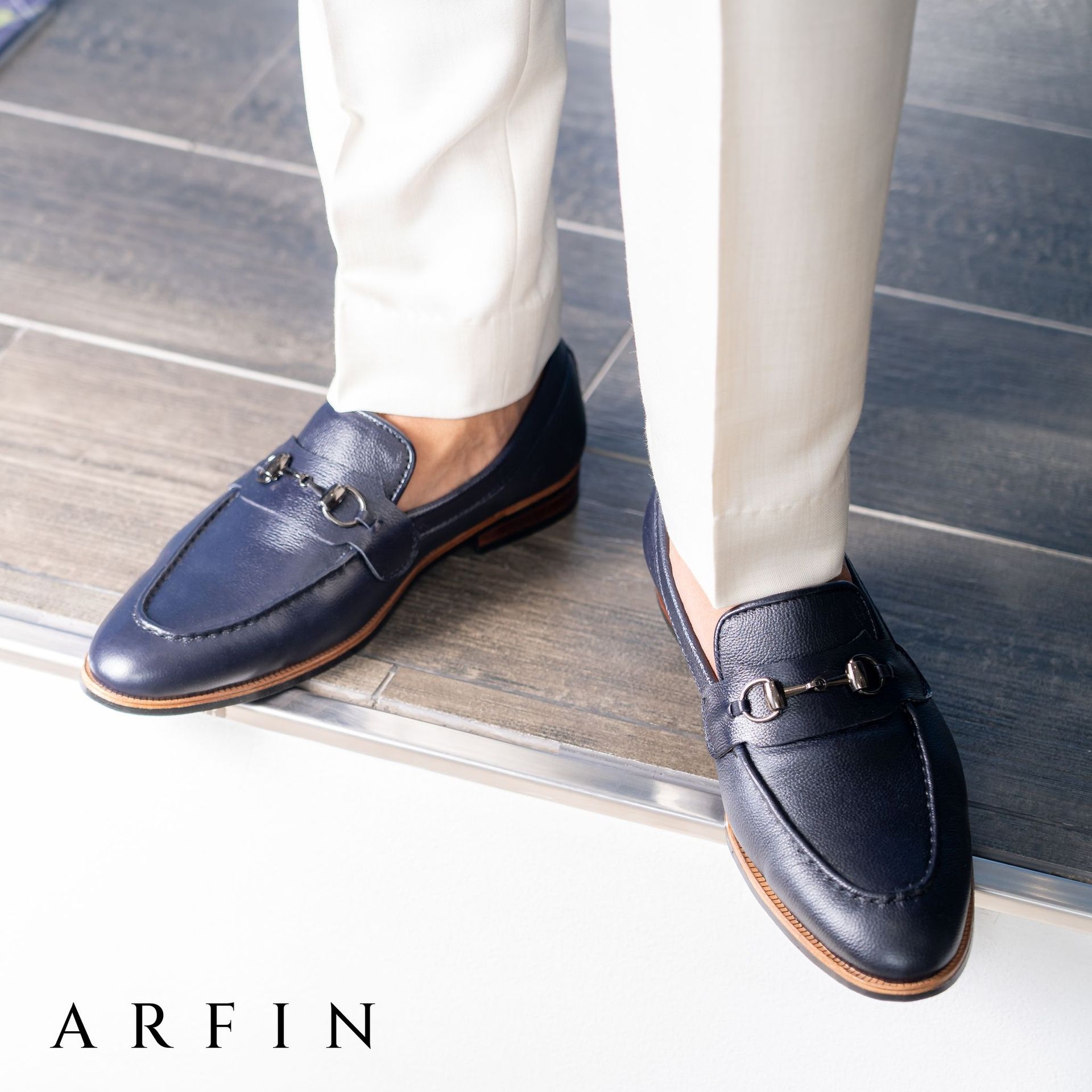 Mica Blue Horsebit Loafer Image