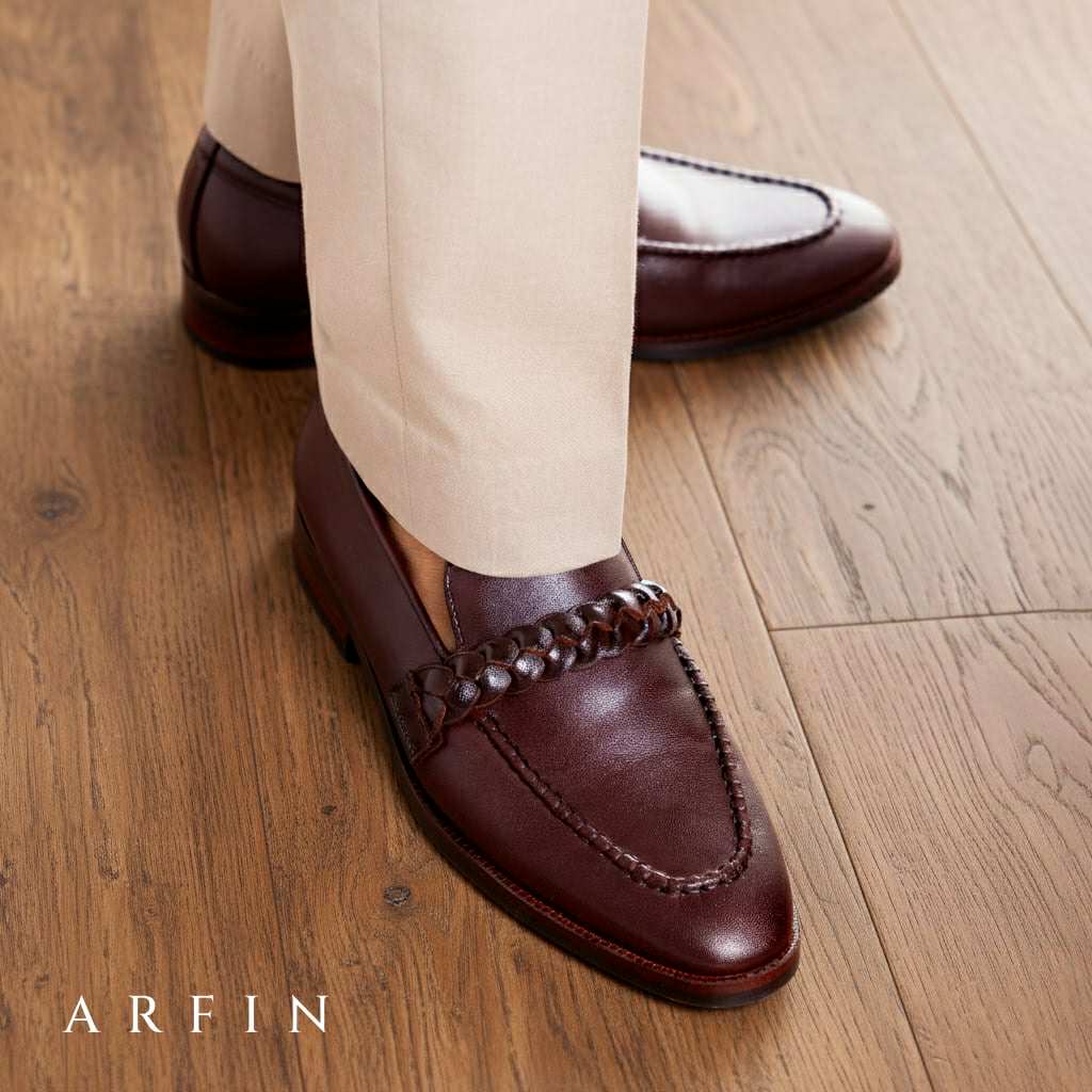 Plait Stitched Penny Loafer Image