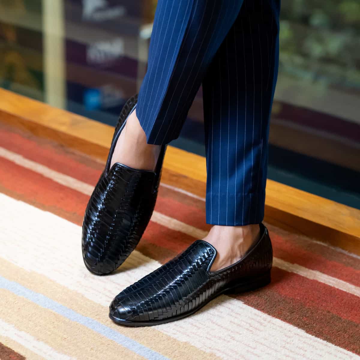 Slanted-Braided Loafer Image
