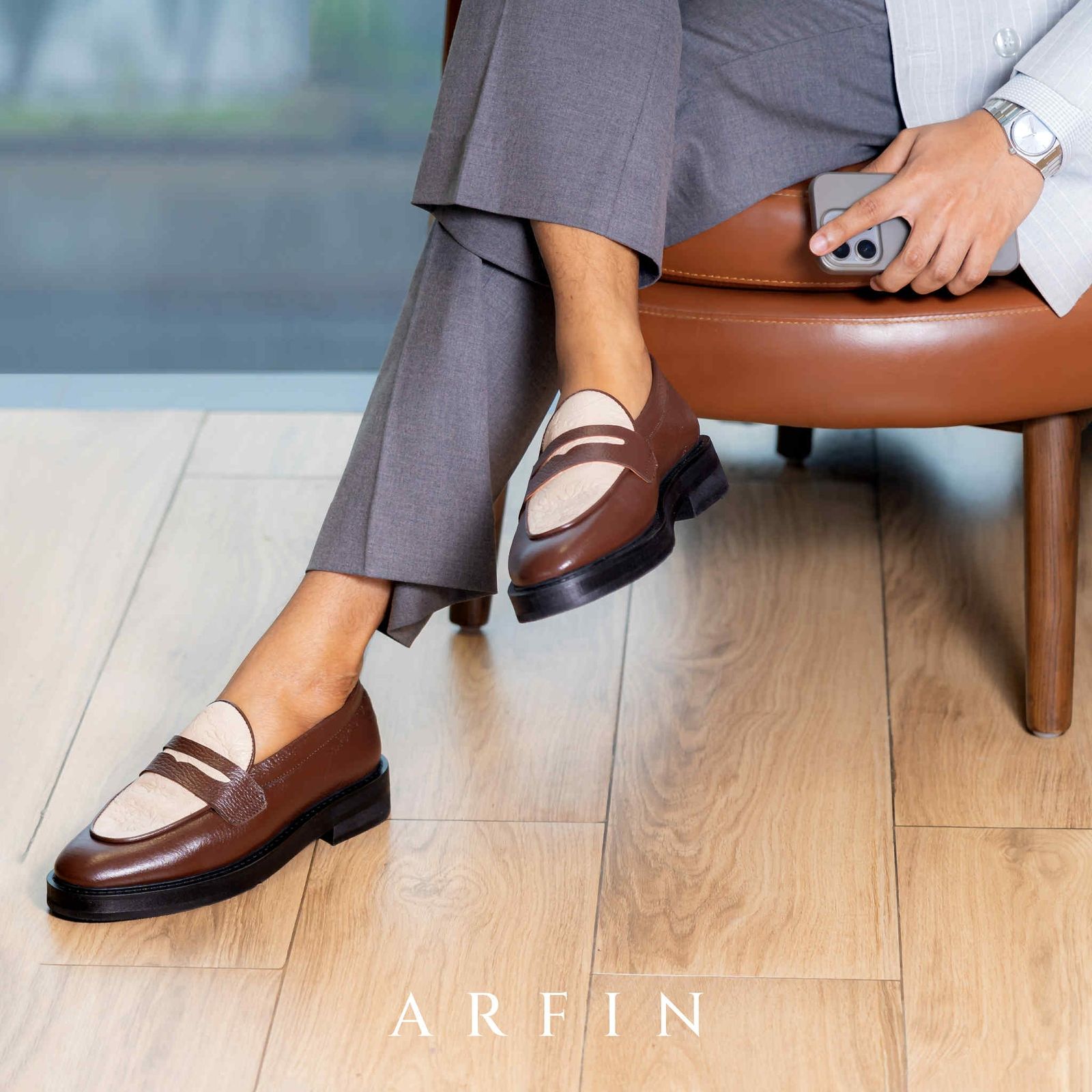 Cocoa X White High Sole Penny Image