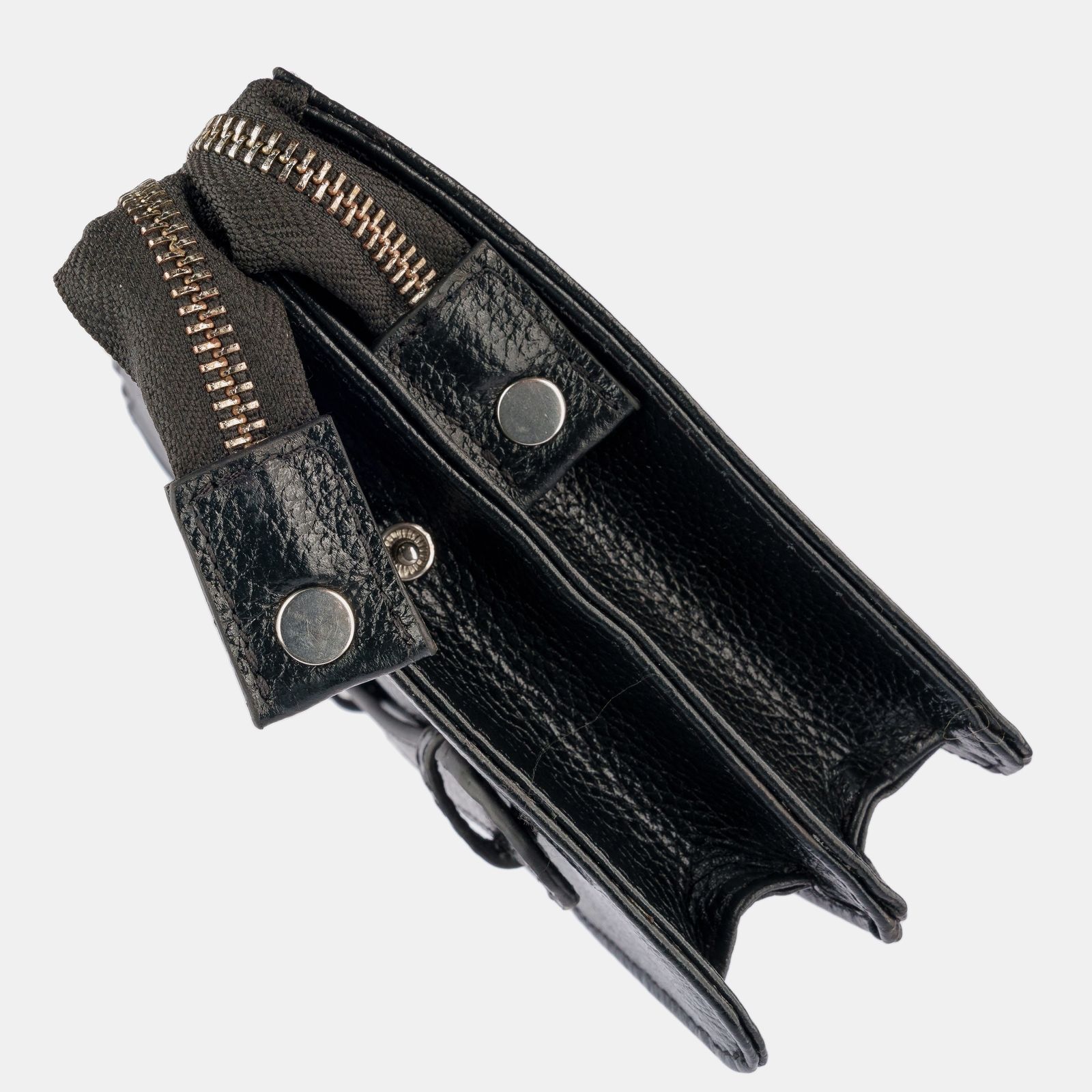 Double Chained Hand Clutch Black Image