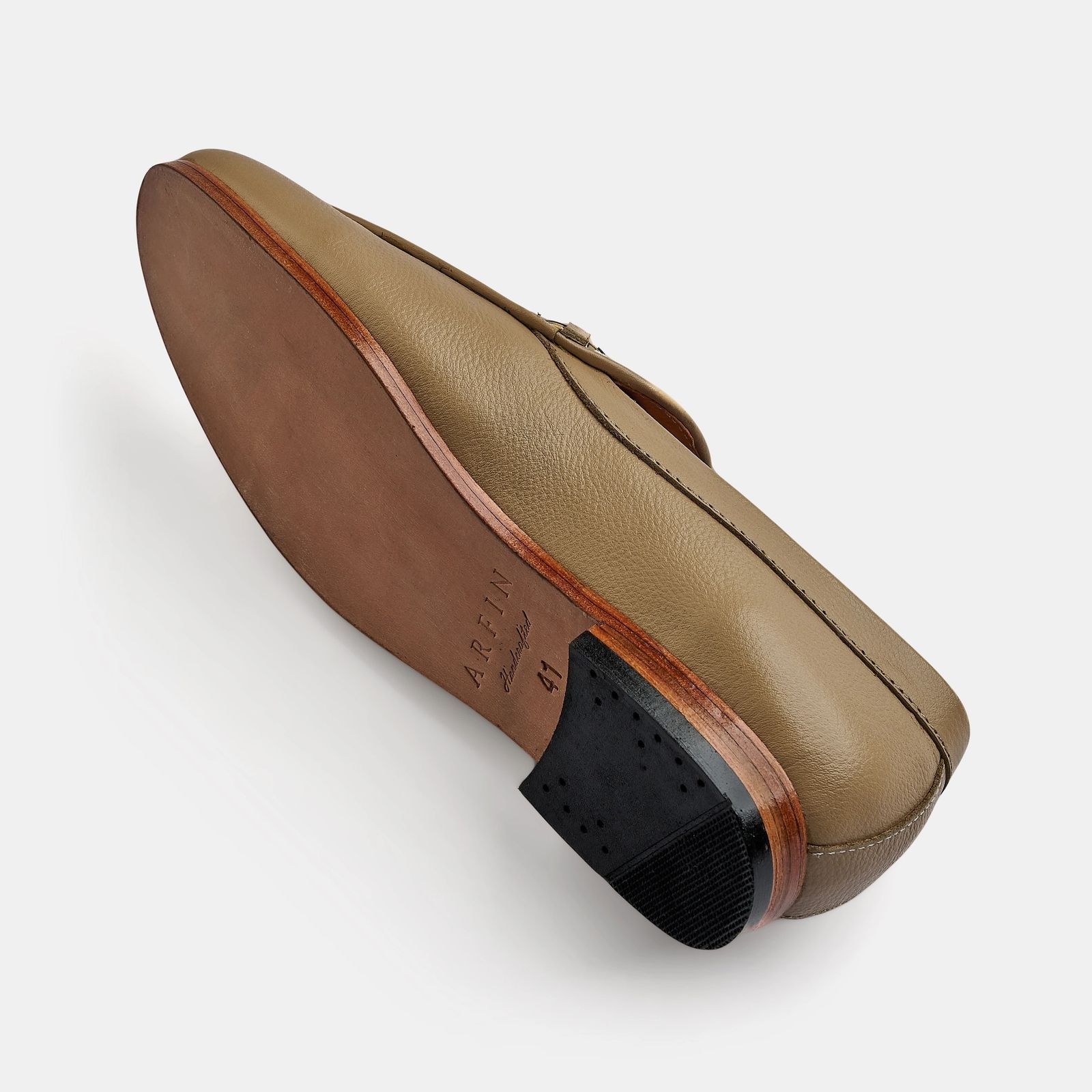 Leather and Suede Paisley Embroidered Loafer Image