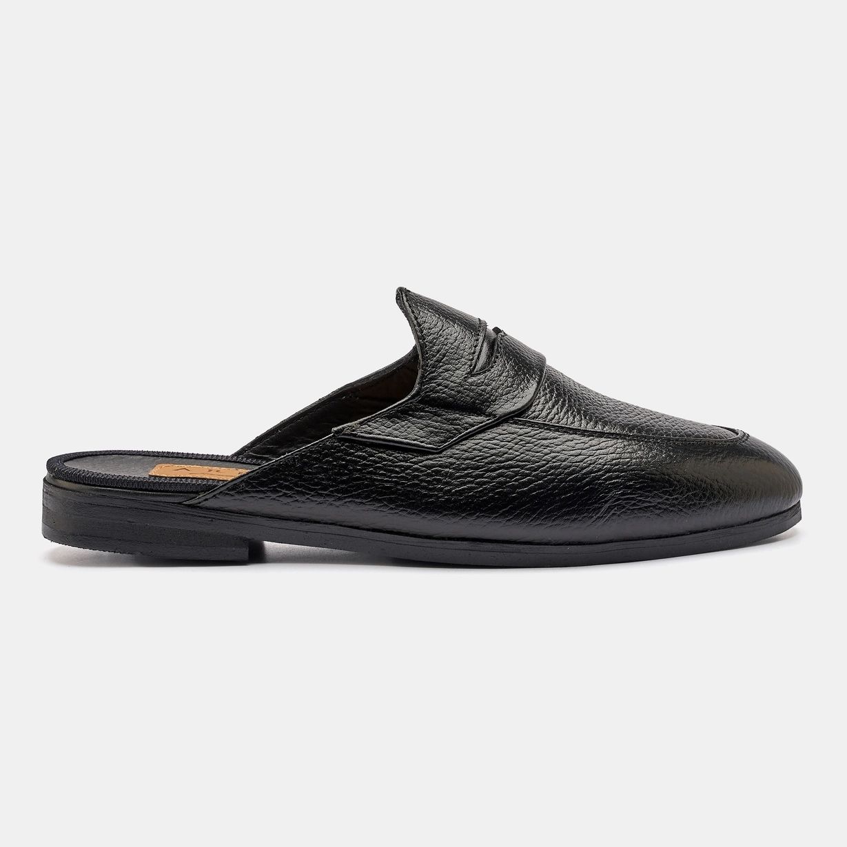 Black Penny Half Shoe