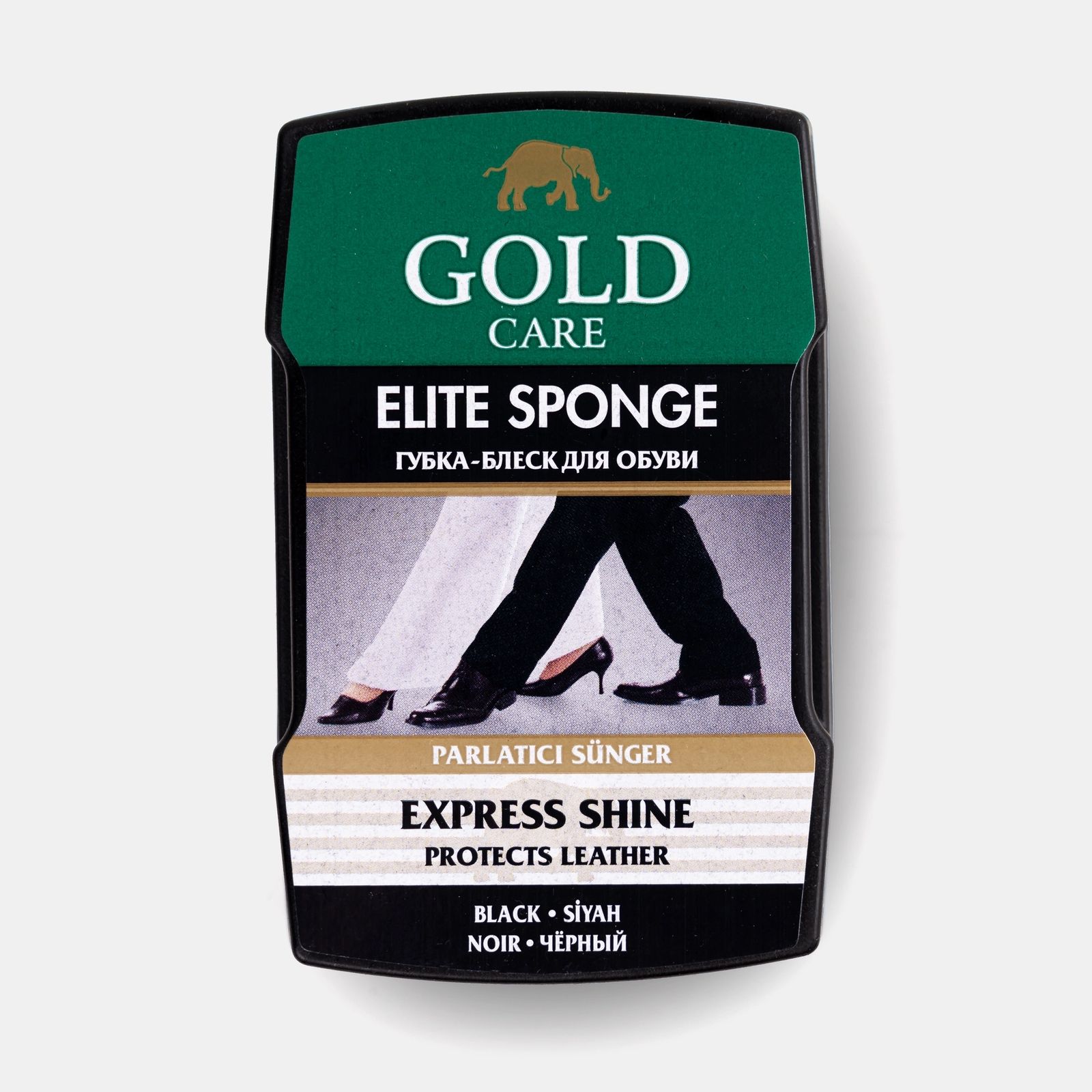 Gold Care Elite Shine Sponge for Black Leather