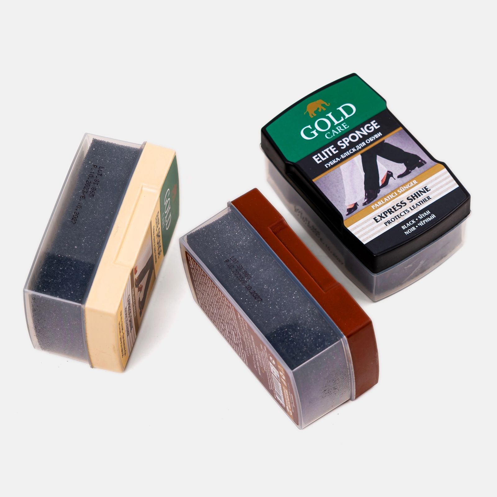 Gold Care Elite Shine Sponge for Black Leather