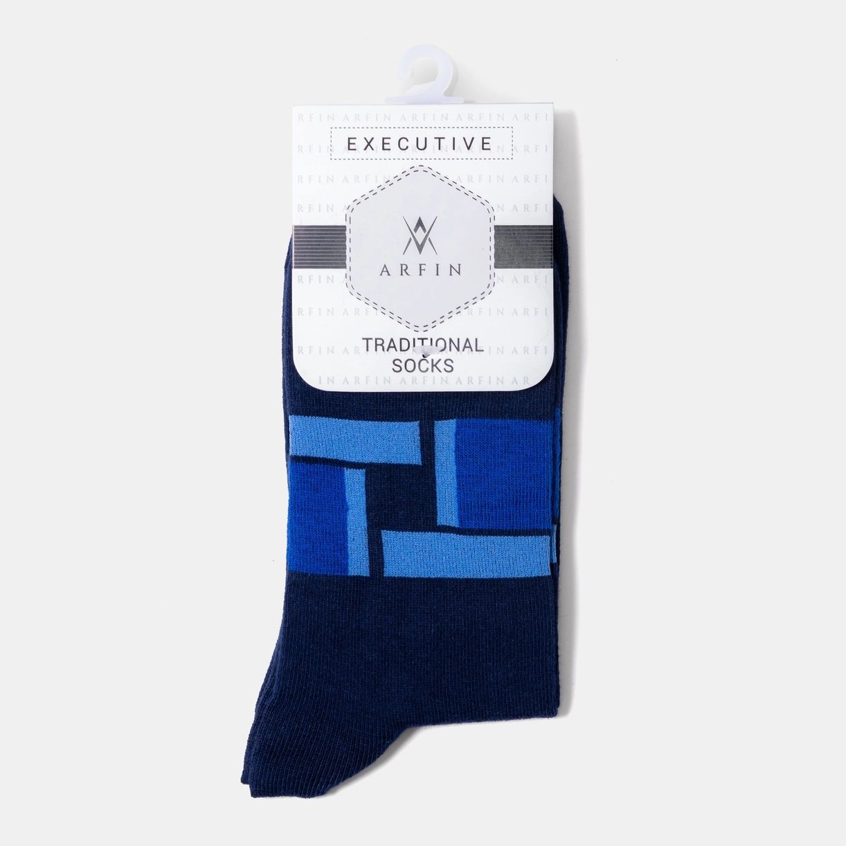Navy Blue Mixed Long Socks Image