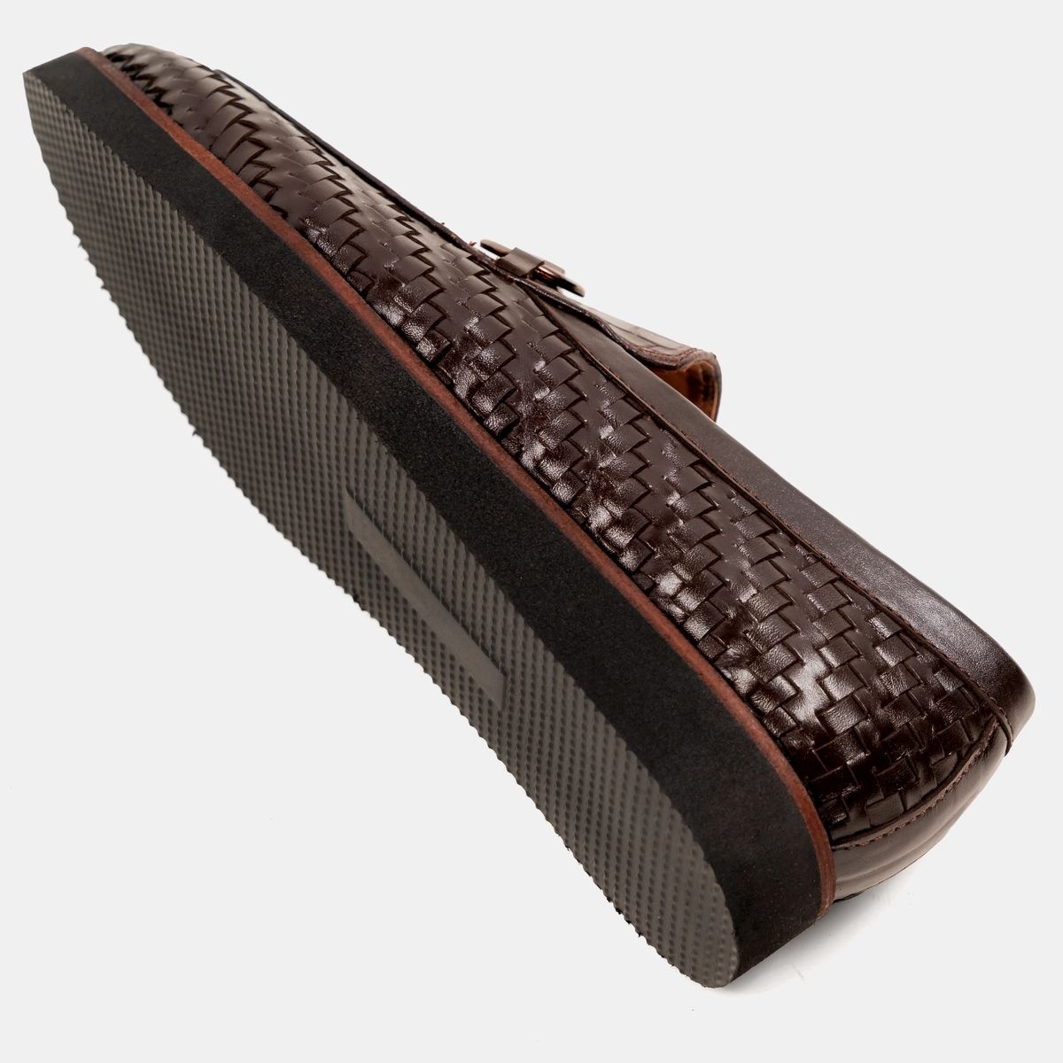 Wedge Sole Cocoa Woven Loafer Image