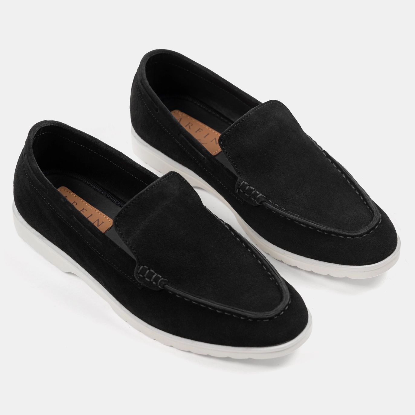 Lightweight Black Suede Comfy Loafer