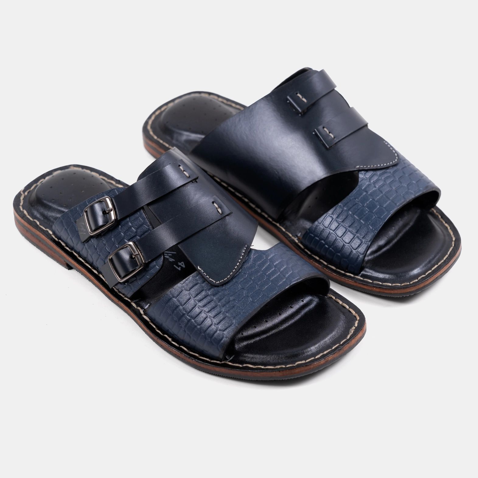 Handmade Double Buckle Leather Sandal