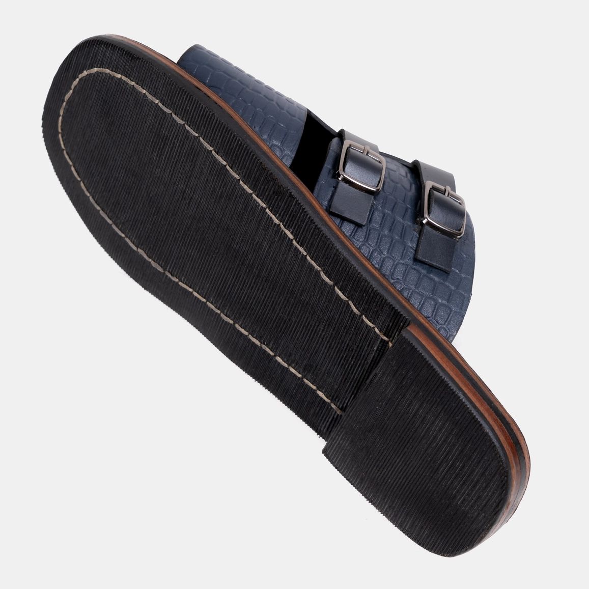 Handmade Double Buckle Leather Sandal Image
