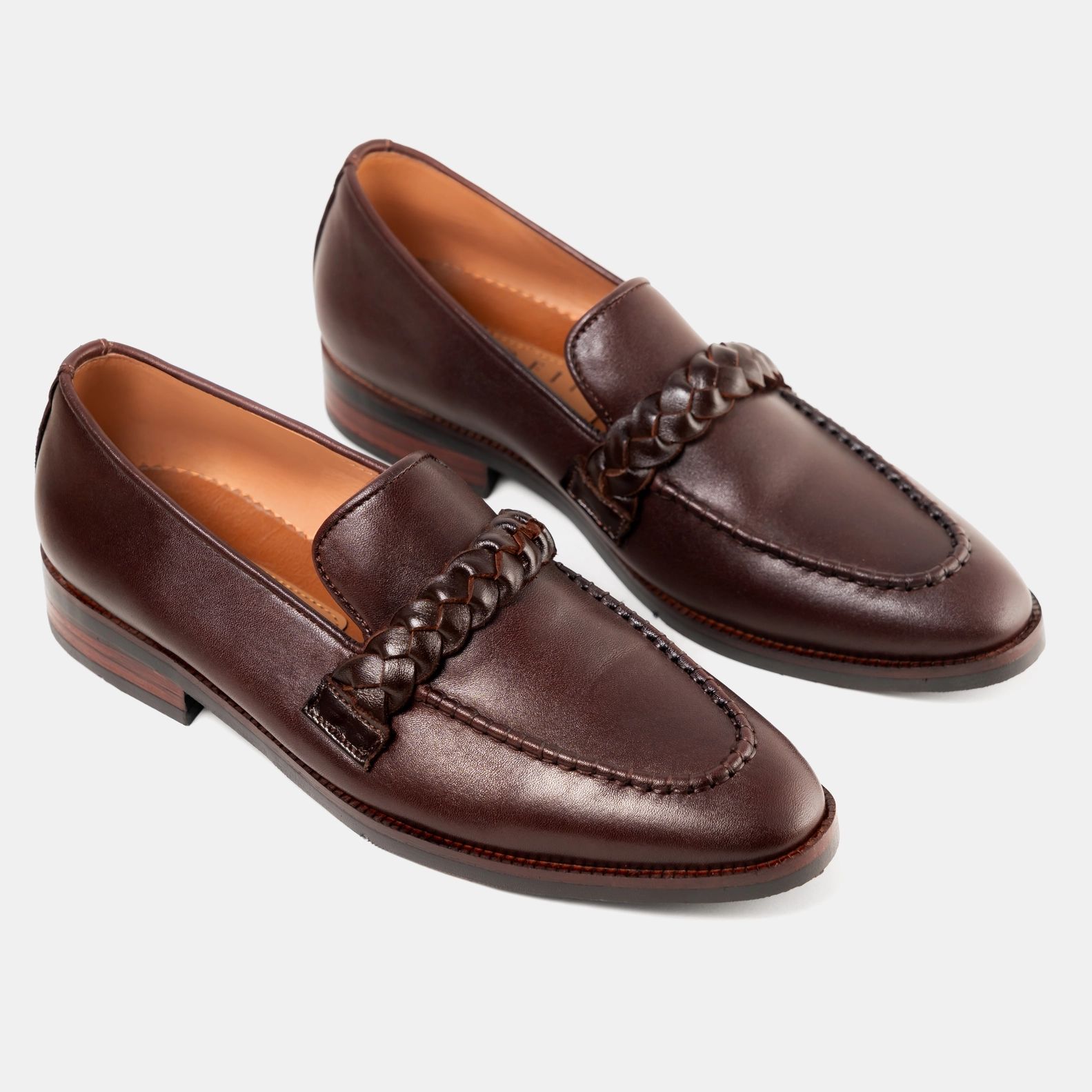 Plait Stitched Penny Loafer