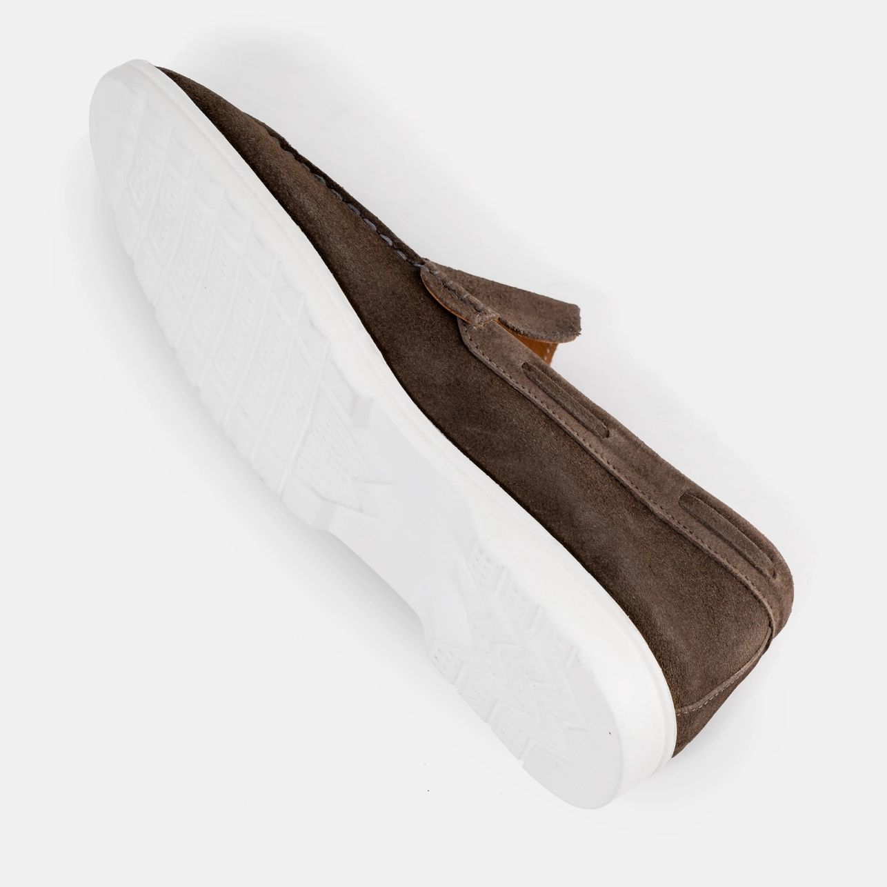 Lightweight Olive Suede Comfy Loafer Image