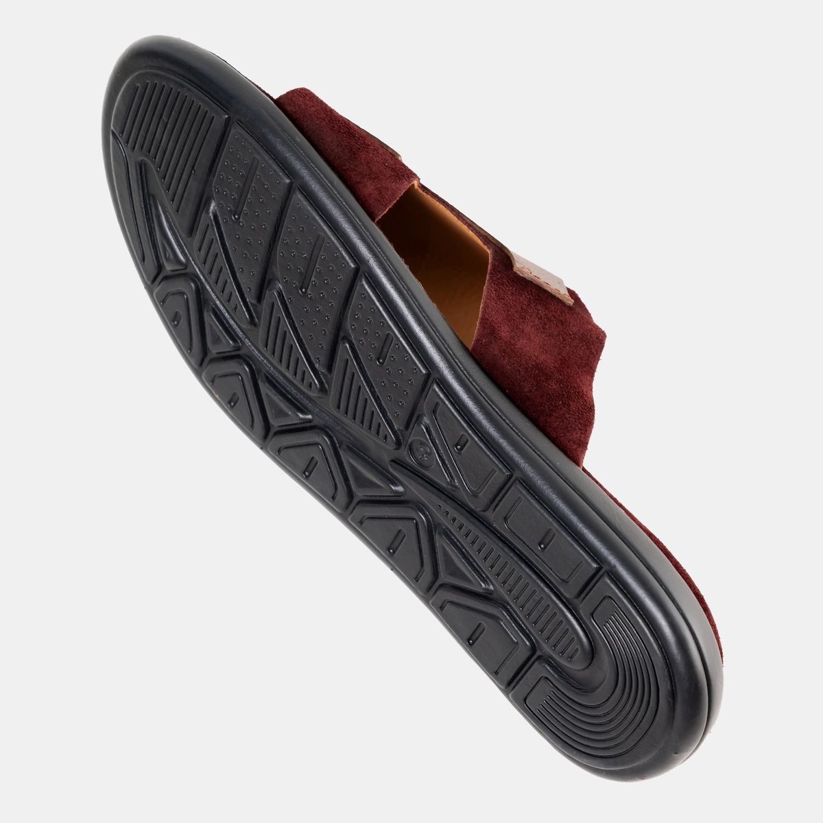 Allover Suede Maroon DM Handmade Sandal Image