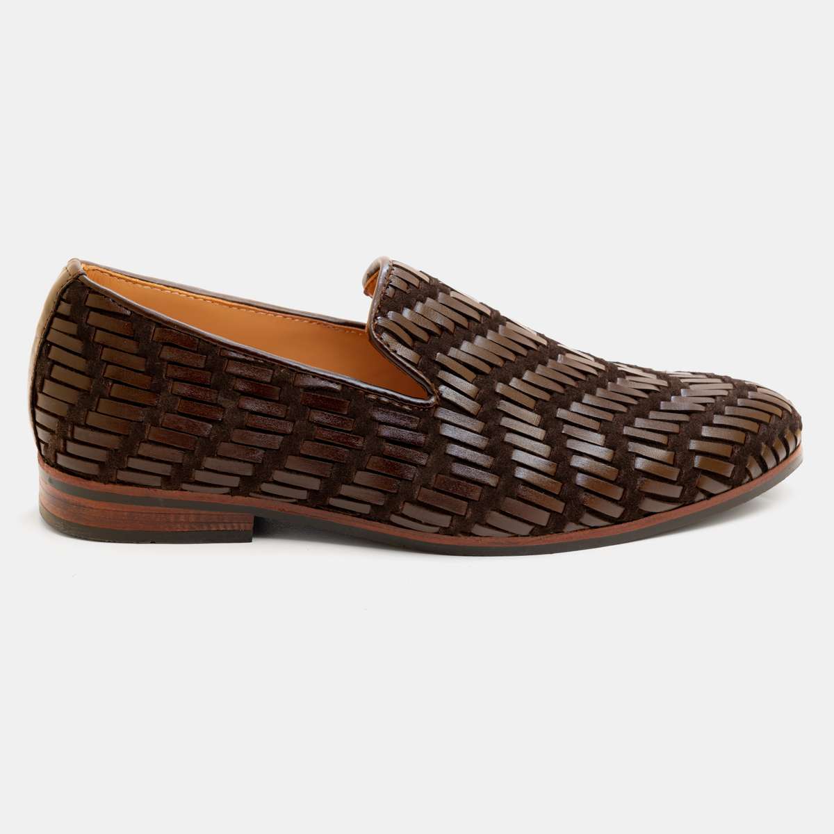 Stripe Braided & Suede Loafer