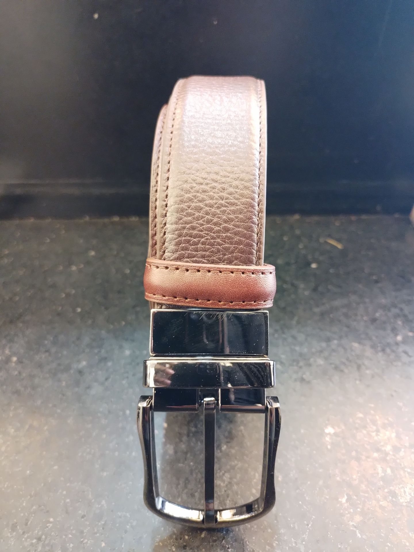 Antique Brown Round Gun Buckle