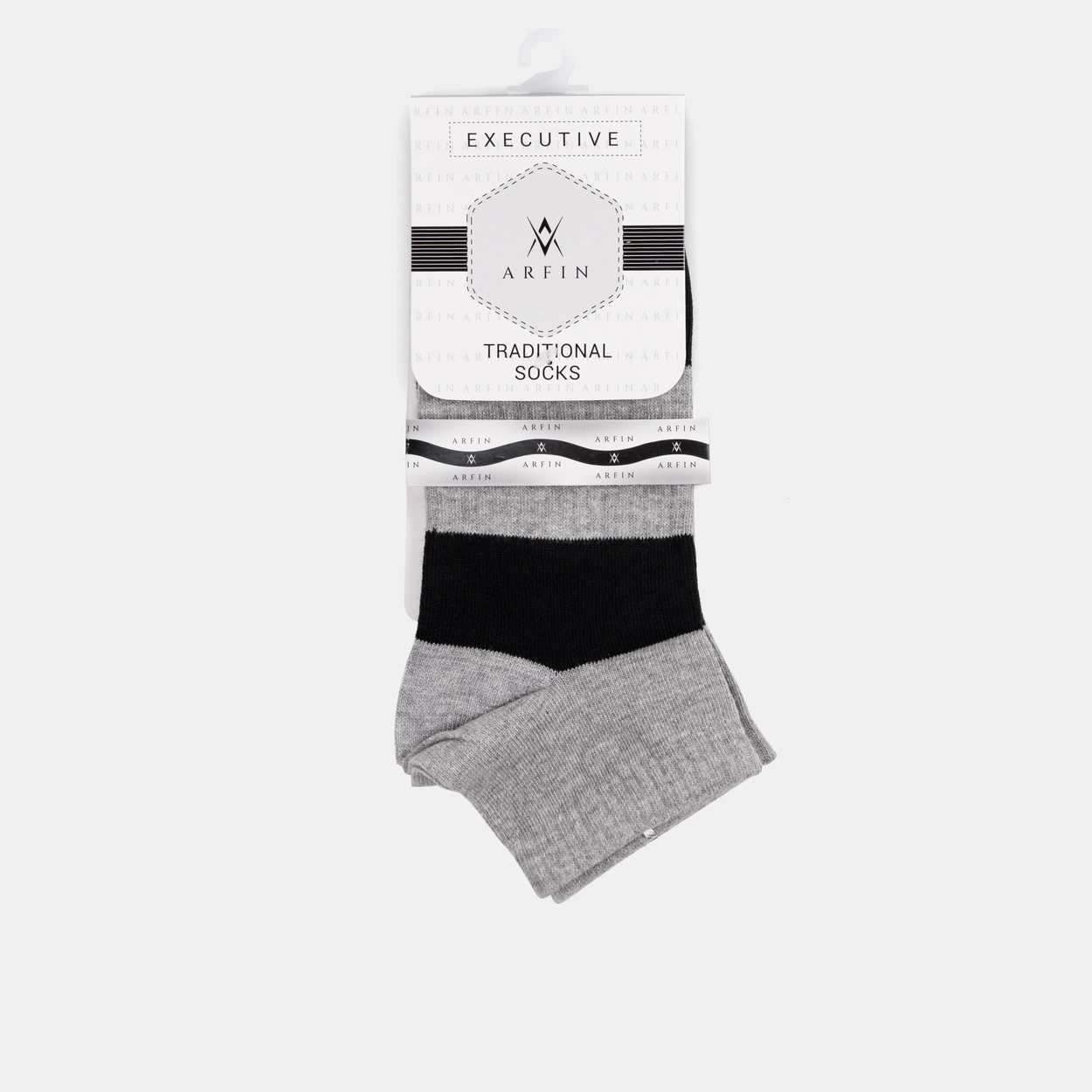 Grey mixed ankle socks