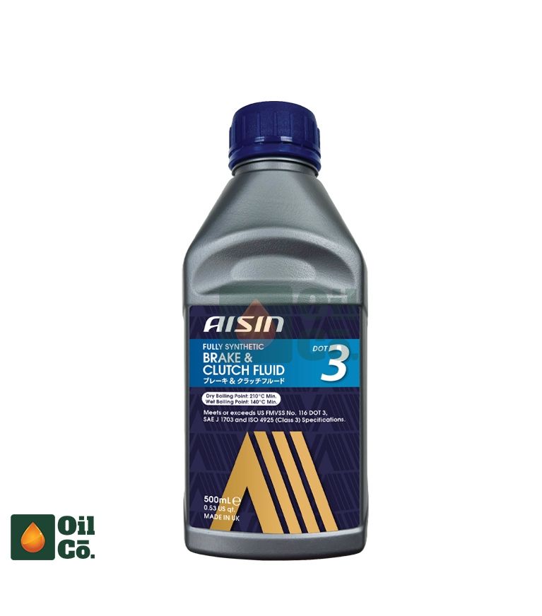 AISIN  DOT 3 BRAKE & CLUTCH FLUID 500ml