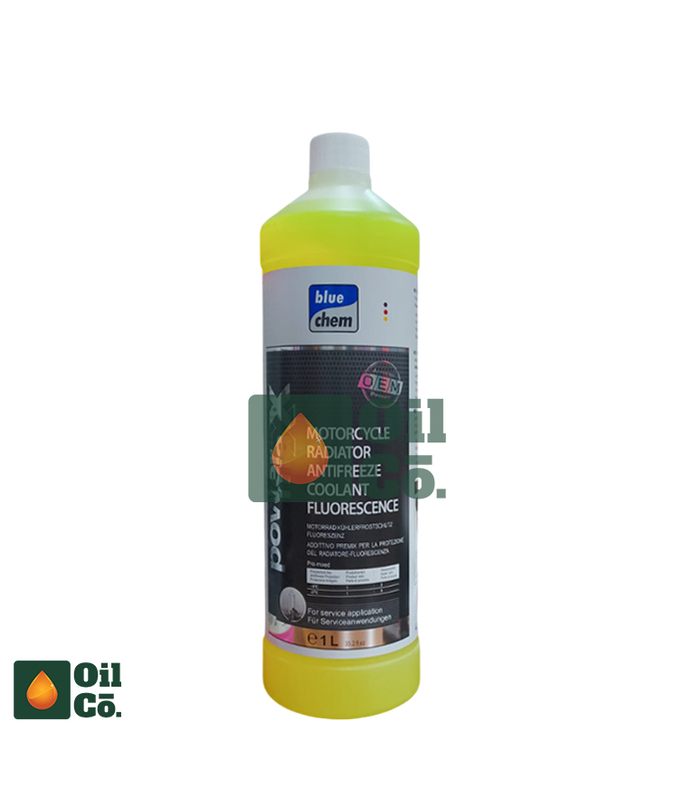 BLUE CHEM MOTORCYCLE RADIATOR ANTIFREEZE COOLANT 1L