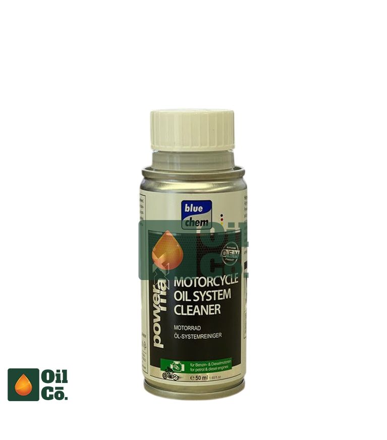 BLUE CHEM POWER MAX MOTORCYCLE OIL SYSTEM CLEANER 50ML
