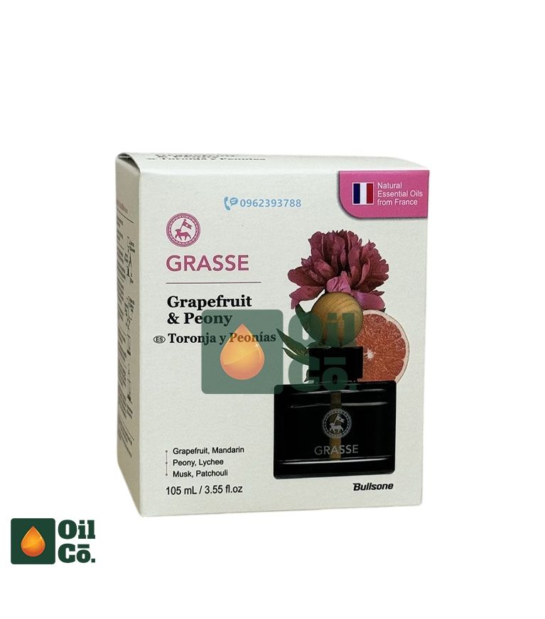 BULLSONE GRASSE CAR PERFUME GRAPEFRUIT&PEONY 105ML