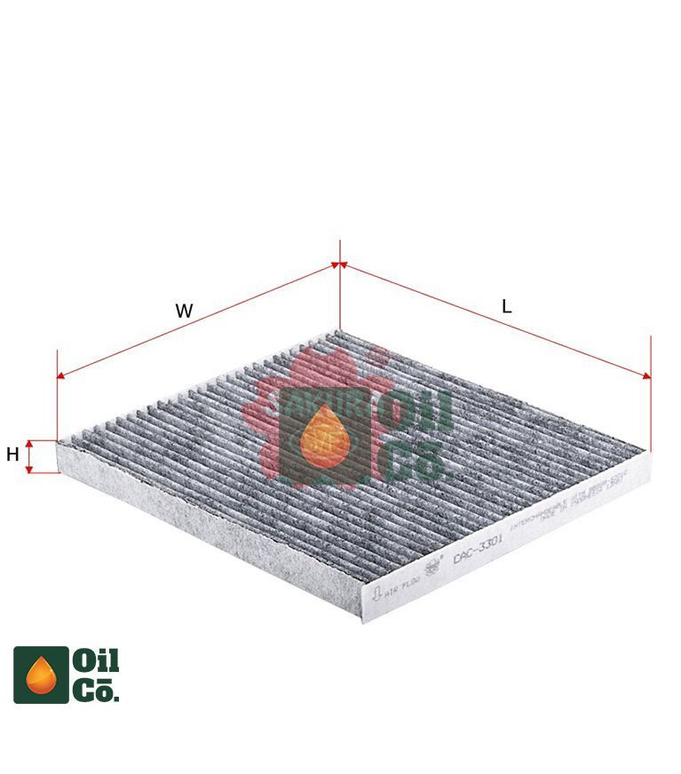 SAKURA CABIN FILTER CAC-3301 FOR TOYOTA
