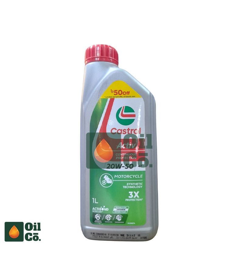 CASTROL ACTIV 4T 20W-50 MINERAL 1L