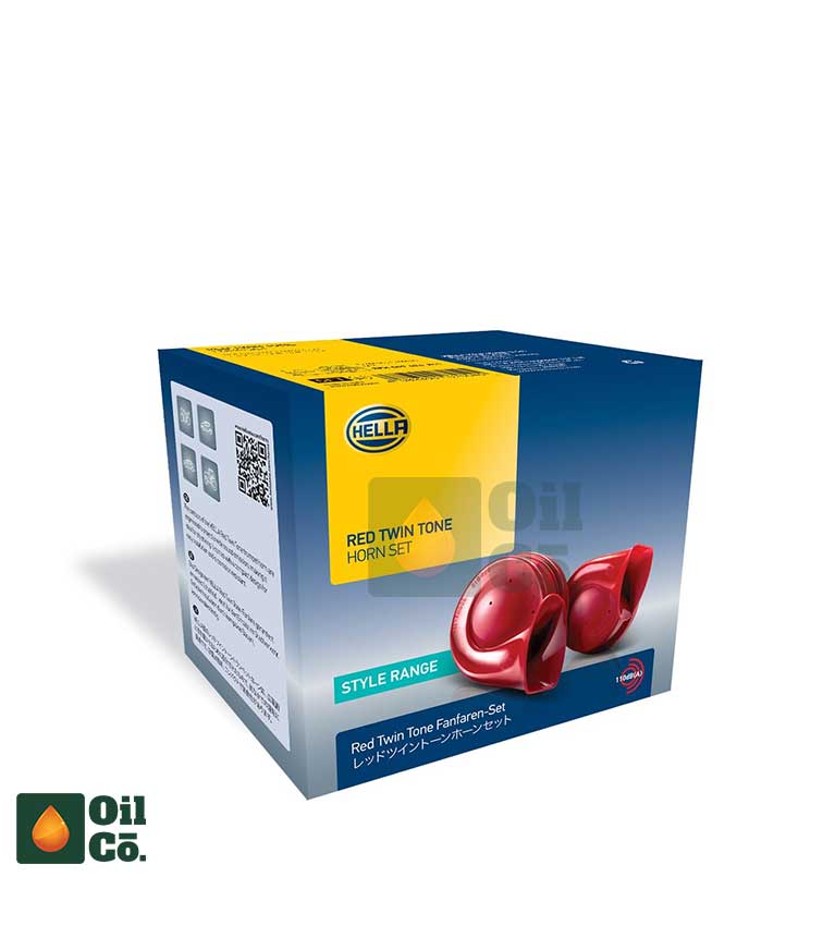HELLA RED TWIN TONE TRUMPET HORN 1BOX