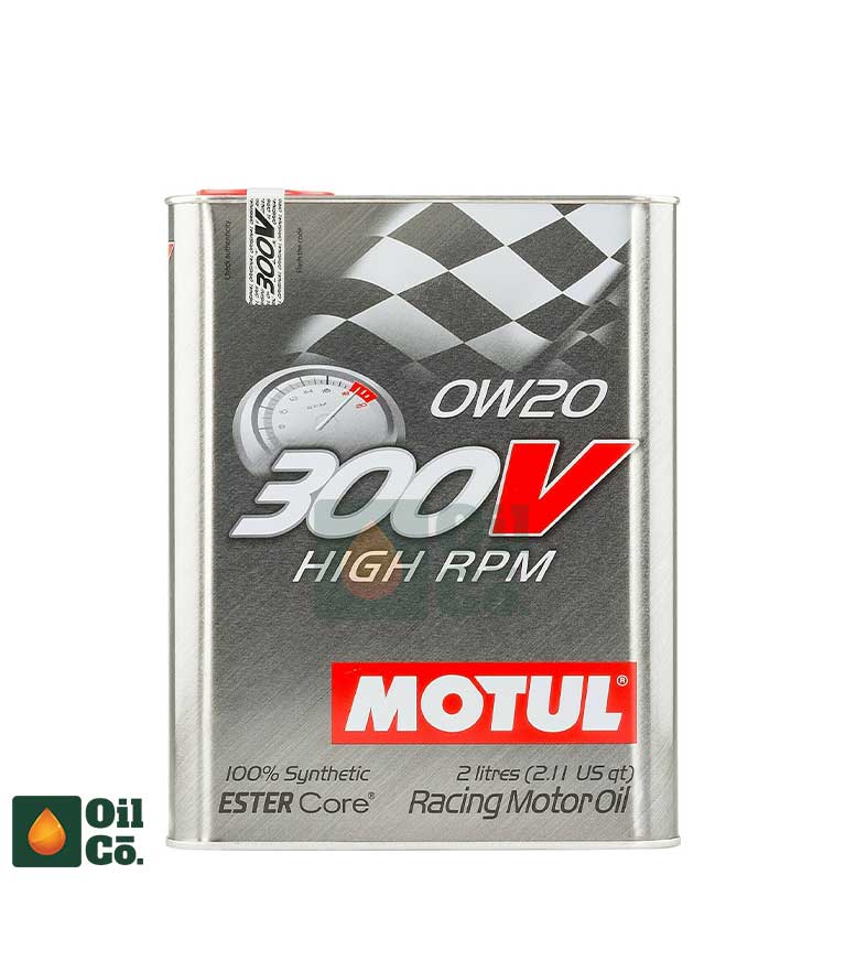 MOTUL 300V HIGH RPM 0W-20 ESTER FULL SYNTHETIC 2L