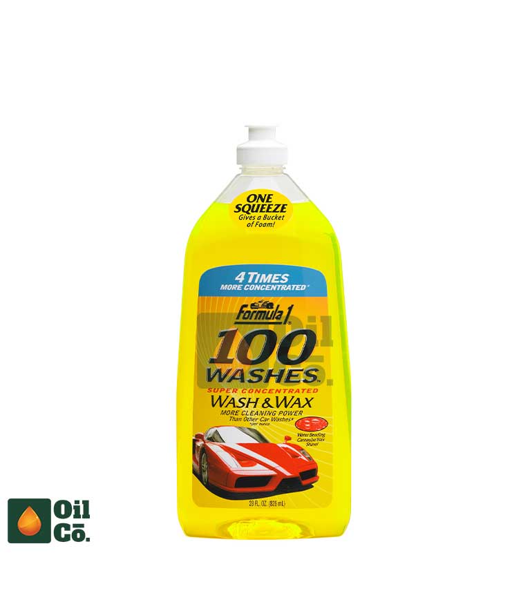 FORMULA1 100 WASHES WASH & WAX SHAMPOO 828ML