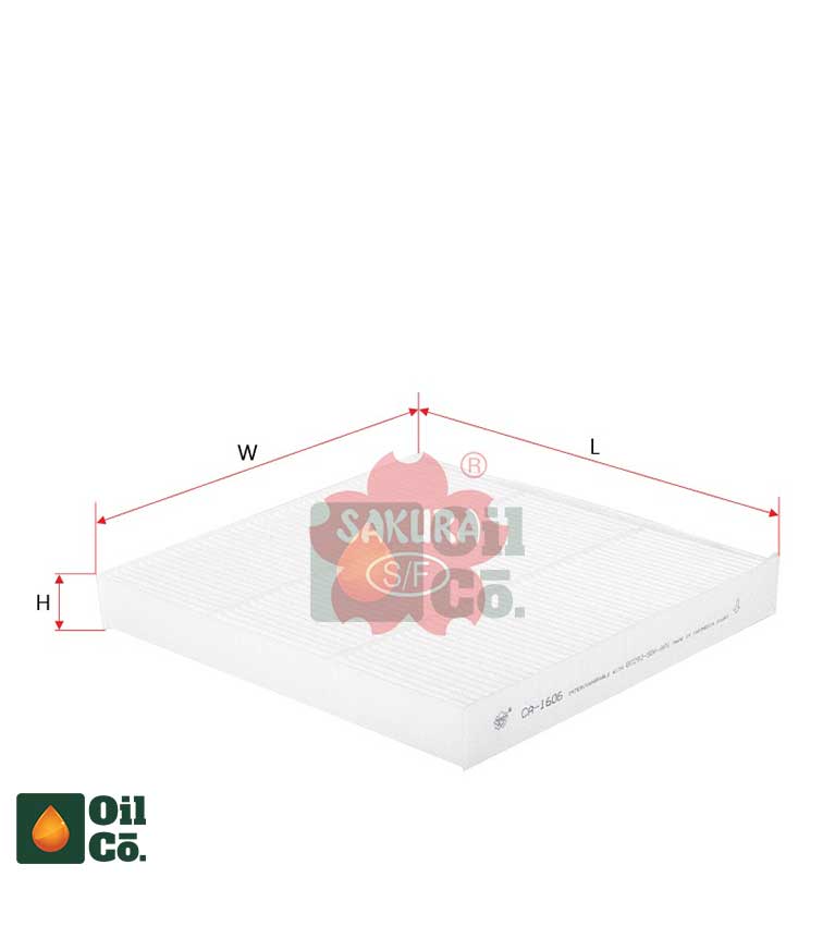 SAKURA CABIN FILTER CA-1606 FOR HONDA