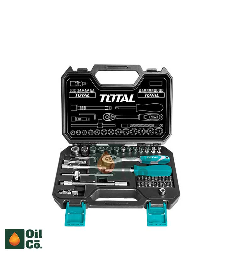 TOTAL TOOLS SOCKET SET 45PCS 1/4" (THT141451)