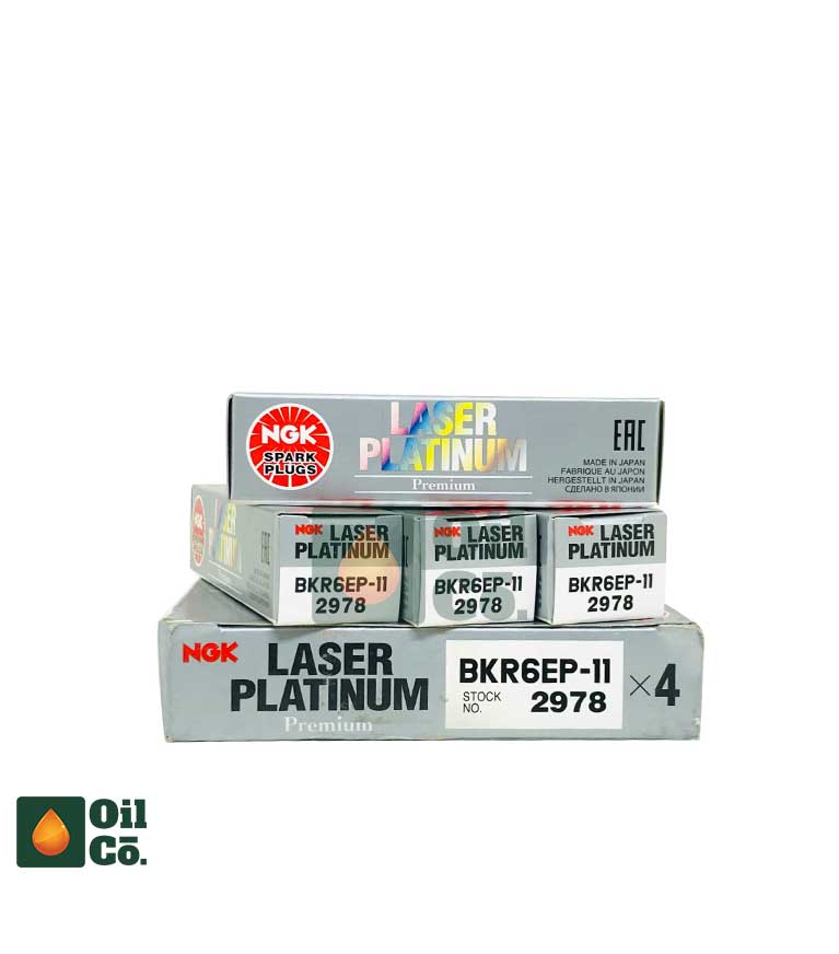 NGK LASER PLATINUM BKR6EP-11 SPARK PLUG (4PCS)