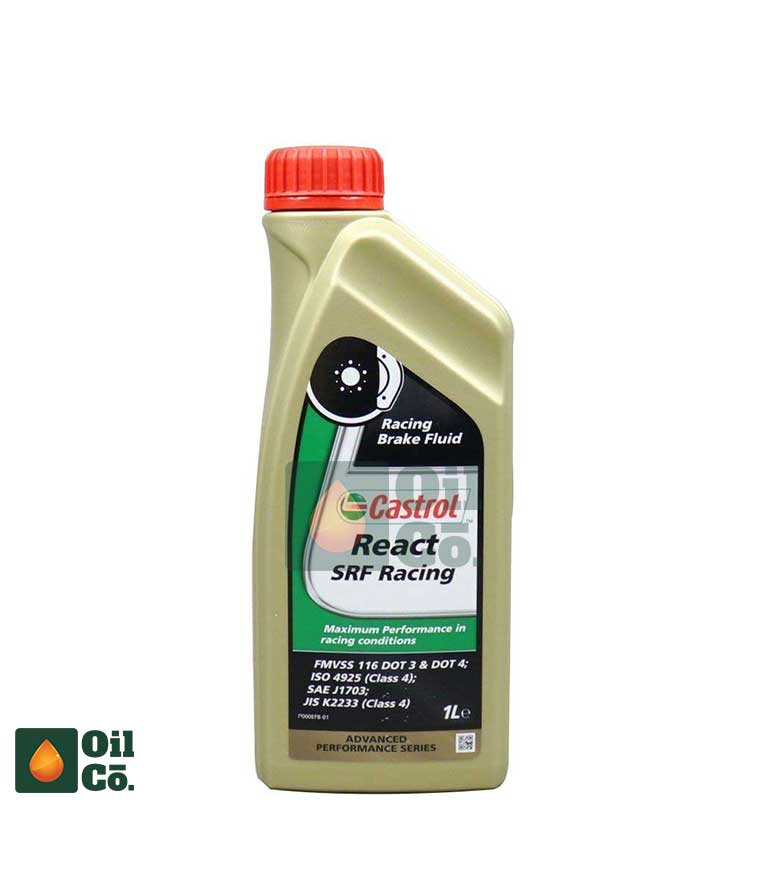 CASTROL REACT SRF RACING DOT 3 & 4 BRAKE FLUID 1L