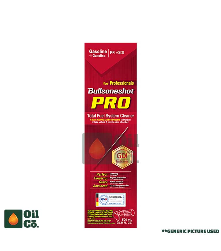 BULLSONESHOT PRO ENHANCED TOTAL FUEL SYSTEM CLEANER (GASOLINE ENGINE) 500ML