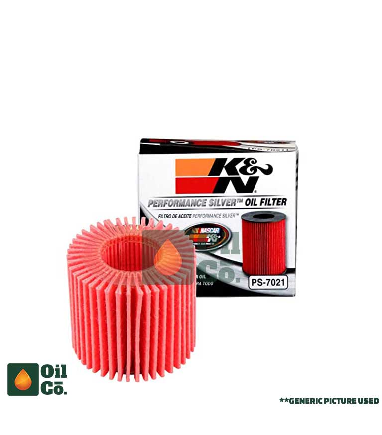 K&N PS-7021 PERFORMANCE SILVER OIL FILTER FOR TOYOTA