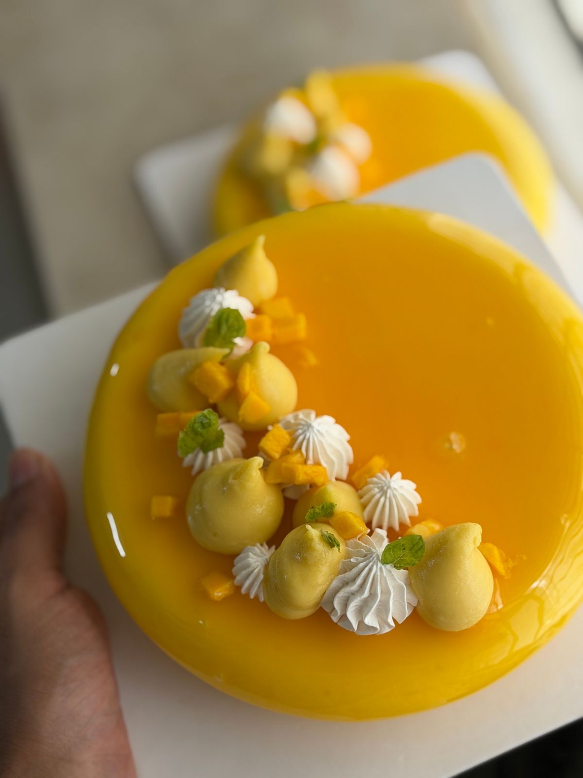 Coconut Mango cheesecake